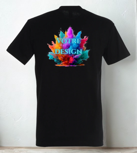 T-Shirt personnalisé Motif Dos ou Devant