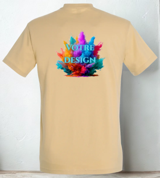 T-Shirt personnalisé Motif Dos ou Devant