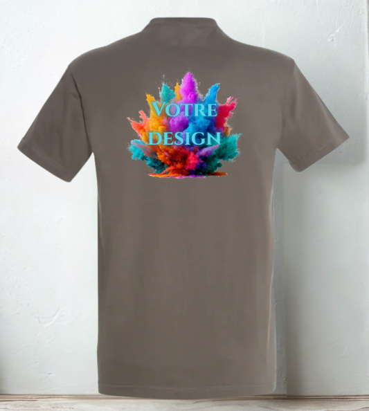 T-Shirt personnalisé Motif Dos ou Devant