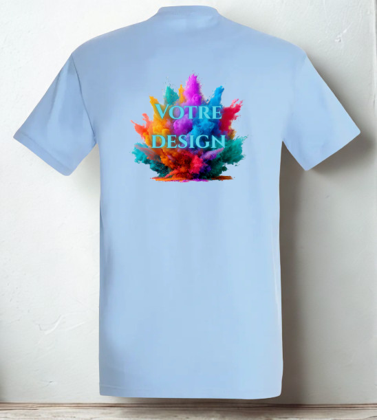 T-Shirt personnalisé Motif Dos ou Devant